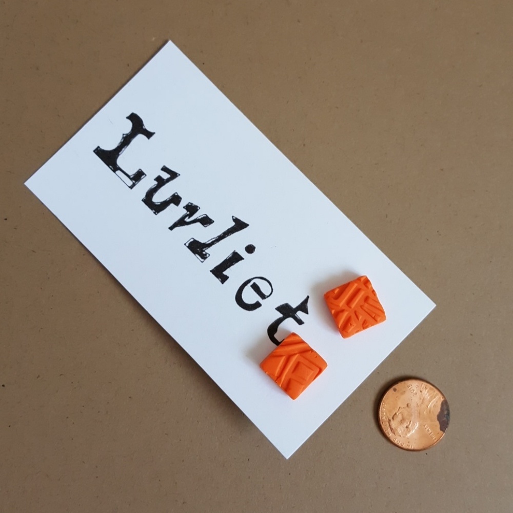 Cool Earrings Orange